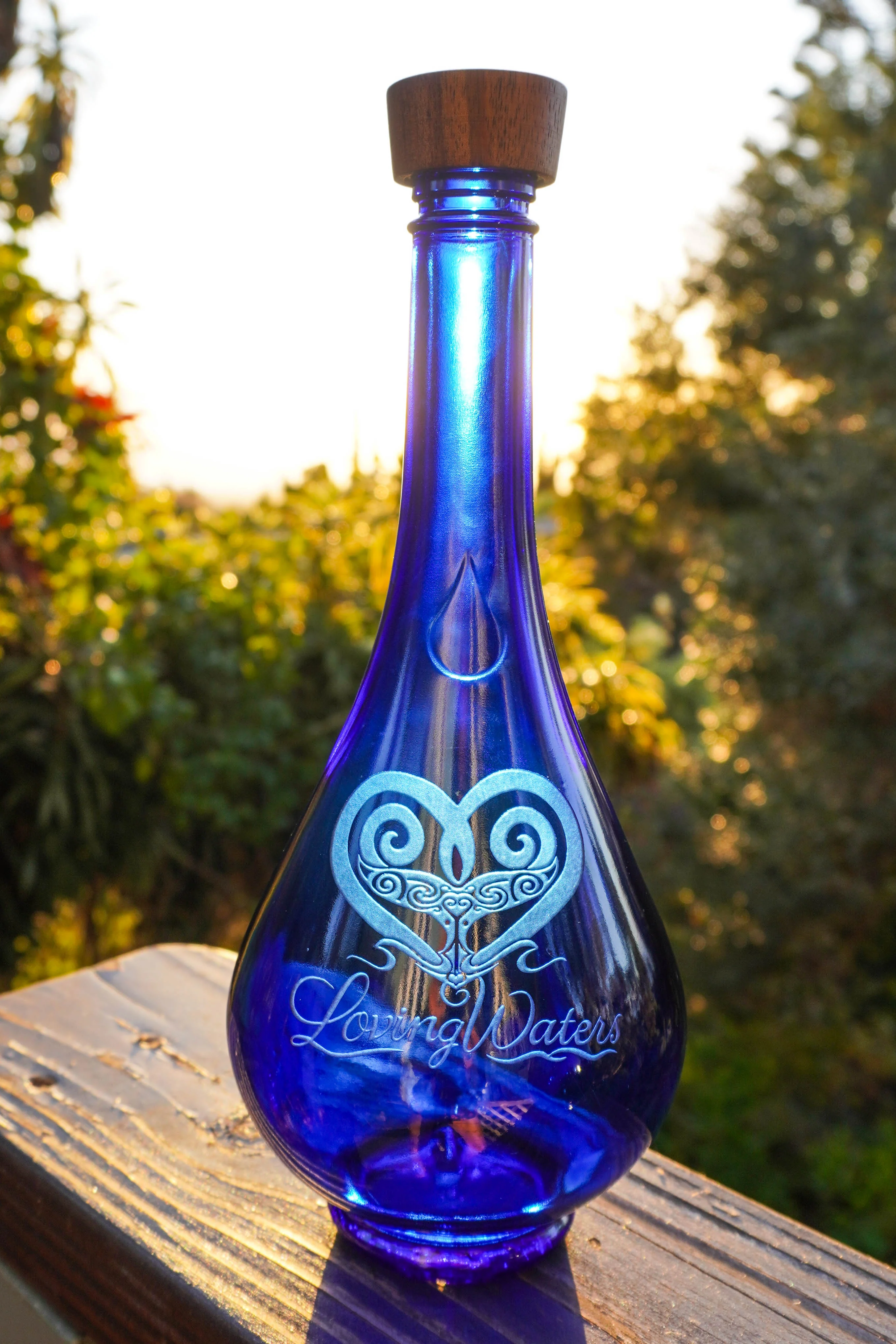 Genie LARGE Sandblasted  Water Drops 750ml/25 oz - Image 3
