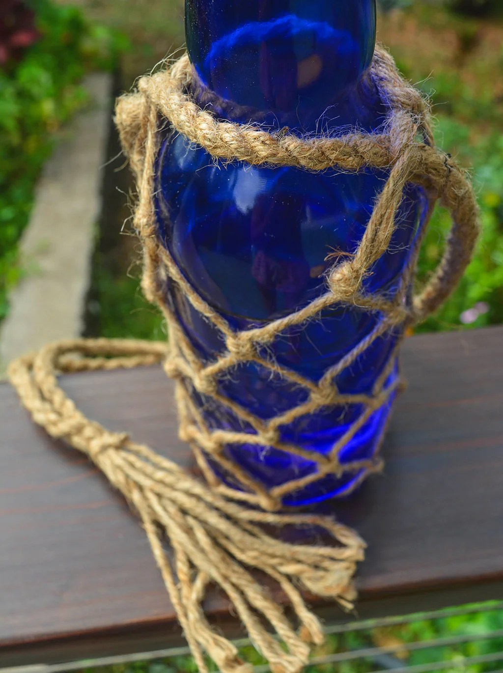 Jute String Bottle Holder ~ Liter Size - Image 7
