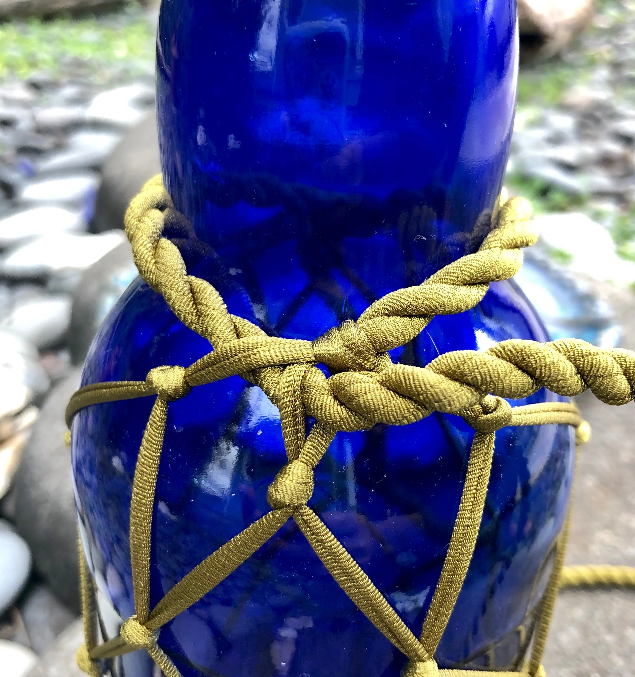 String Bottle Holder ~ BackPack w/Tassel - Image 9